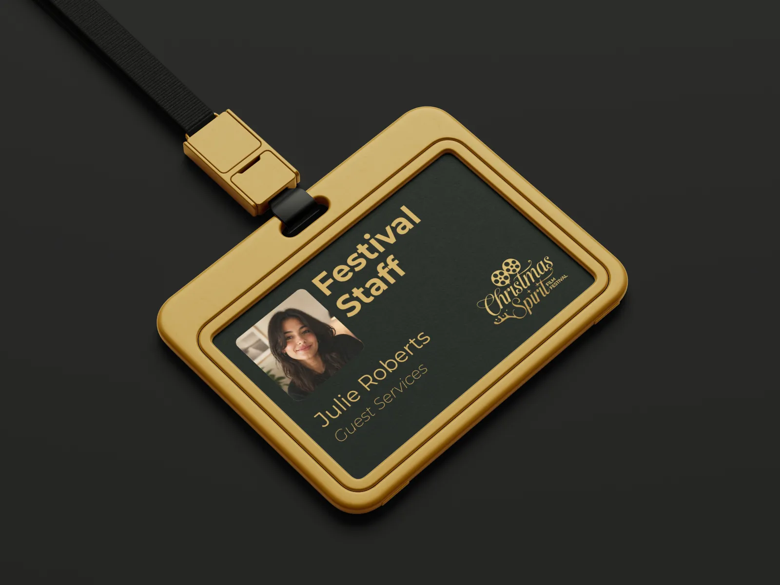 Festival badge mockup